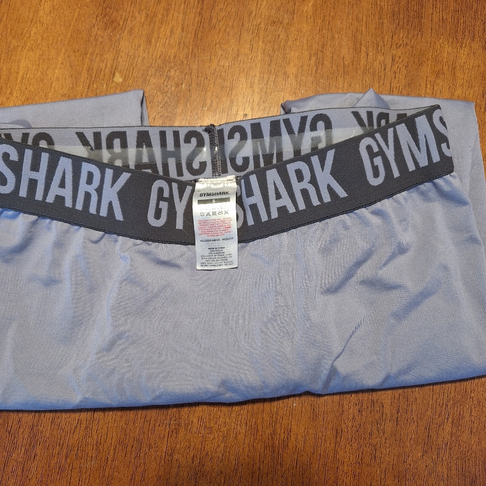 Gymshark Grey Leggings with Black Waistband